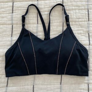 Nike Black/Gold Indy Sports Bra